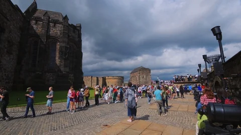 Inside Edinburgh castle, Scotland 動画素材 113673855