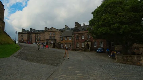 Inside Edinburgh Castle (Scotland) Stock Footage 113961230
