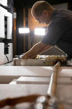 Inside the Electromagnetic Lab at NASA s Kennedy Space Center in Florida, ... Stock Photos