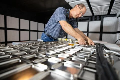 Inside the Electromagnetic Lab at NASA's Kennedy Space Center in Florida, G.. Stock Photos
