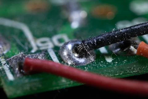 Inside of electronic devices Stock Photos