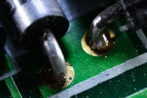 Inside of electronic devices Stock Photos