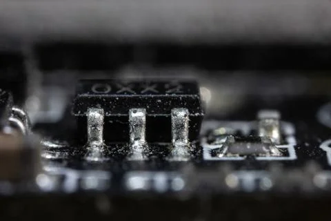 Inside of electronic devices Stock Photos