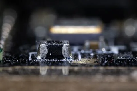 Inside of electronic devices Stock Photos