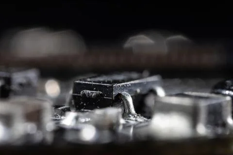 Inside of electronic devices Stock Photos