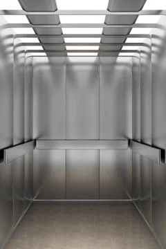 Inside an elevator Stock Illustration