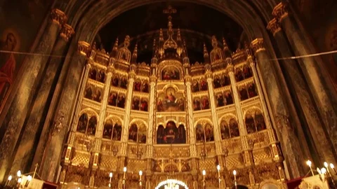 Inside empty church Vidéo 74154260