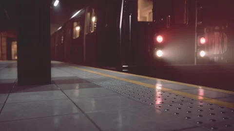 Inside of an empty subway metro Stock Footage 234131278