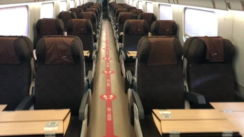 Inside empty train wagon Stock-Footage 168281312