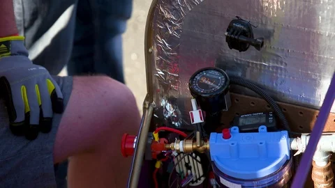 Inside of engine Stock Footage 112405005