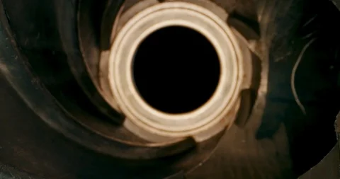 Inside Equipment for Processing. Spiral. Helix, Tunnel. Stock-Footage 105816873