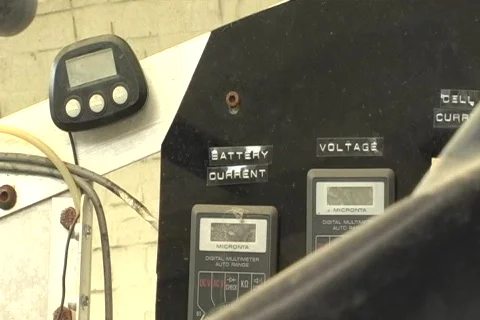 Inside Experimental Solar Cells Car 2 Stock Footage 707983