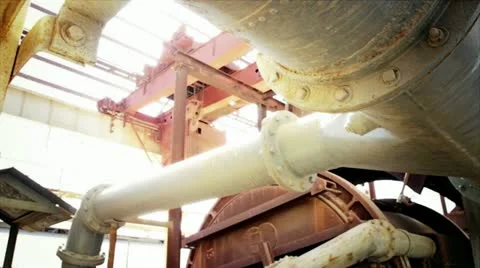 Inside Factory silo Stock Footage 10965701