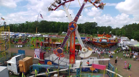 Inside a ferris wheel Stock Footage 24181864