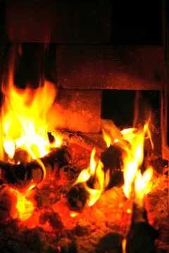 Inside the fire Stock Photos