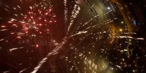Inside fireworks Video stock 221426759