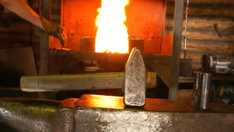 Inside forge. Stock Footage 122398602