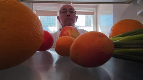 Inside a fridge. Stock Footage 280404198