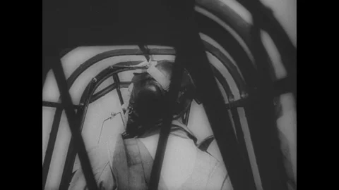 Inside a German fighter flying over Poland Stock Footage 103388440