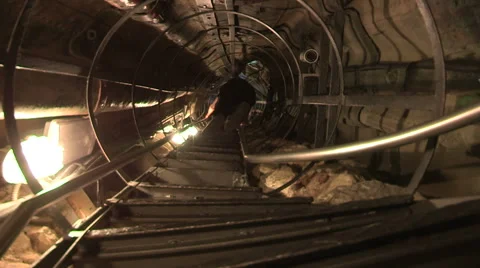 Inside the giant statue of Saint Charles Borromeo Stock Footage 59313890