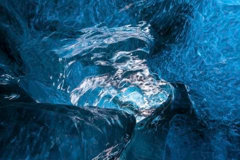 Inside the glacier Stock Photos