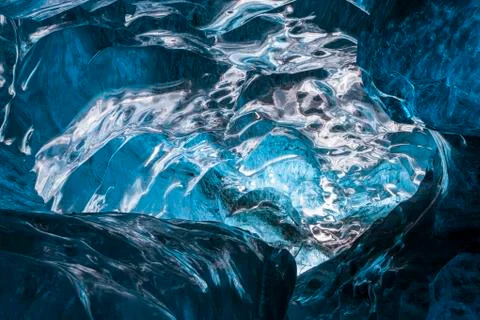 Inside the glacier Stock Photos