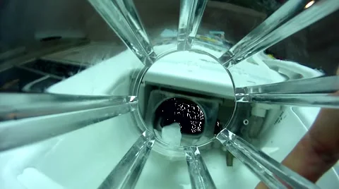  INSIDE GLASS POV ICEMAKER Video stock 1214122