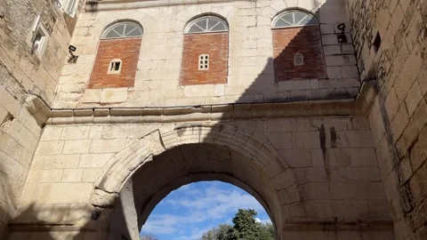 Inside the Golden Gate Gate - Roman Defense Lobby Stock Footage 327956505