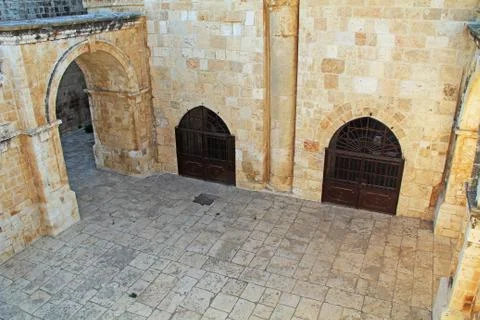 Inside the Golden Gate as seen From the Temple Mount Stock Photos