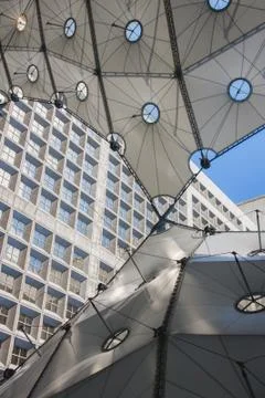Inside the Grande Arche Stock Photos