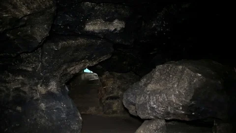 Inside Great ancient caves FHD Stock Footage 69759681