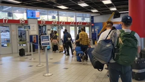 Inside of Greyhound Station Stock Footage 199118570