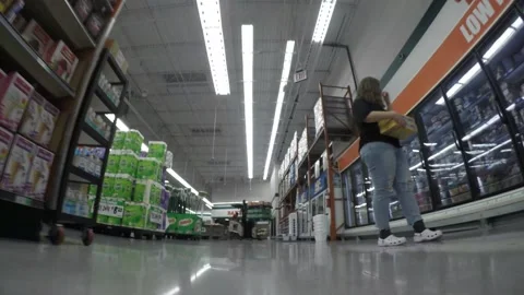 Inside A Grocery Store Timelapse Stock Footage 158516325