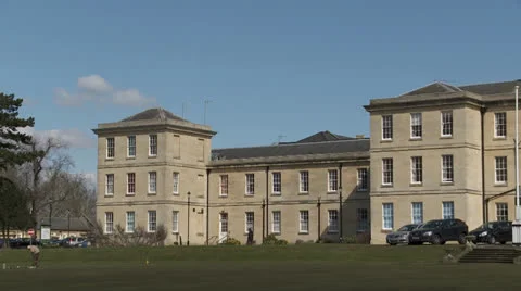 Inside the grounds of a private hospital Stock Footage 25273459