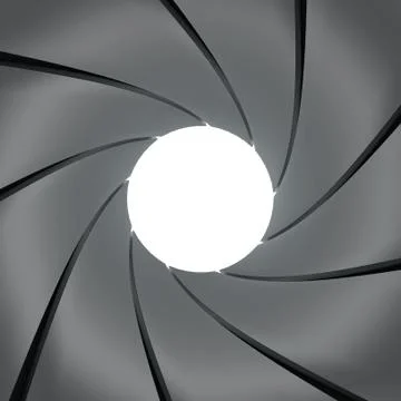 Inside gun barrel effect Stock Illustration