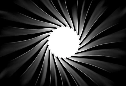 Inside of a gun barrel Stock Illustration