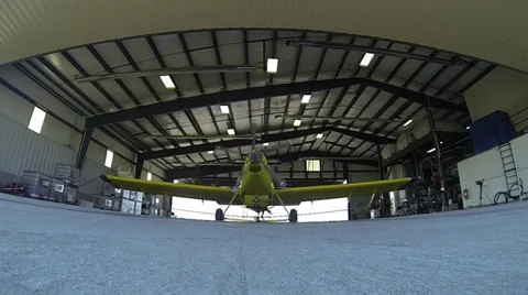 Inside the Hangar Stock Footage 36575185