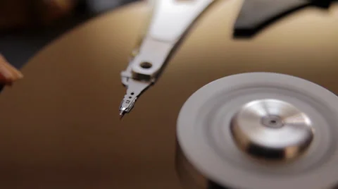 Inside the Hard Disk Drive Video stock 39846771