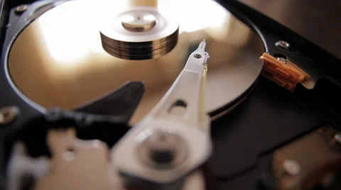 Inside the Hard Disk Drive Video stock 39848098