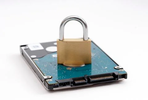 Inside of a harddirve Stock Photos