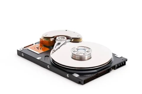 Inside of a harddirve Stock Photos