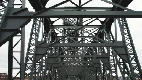 Inside the Hefbrug Rotterdam Stockbeeldmateriaal 220325874
