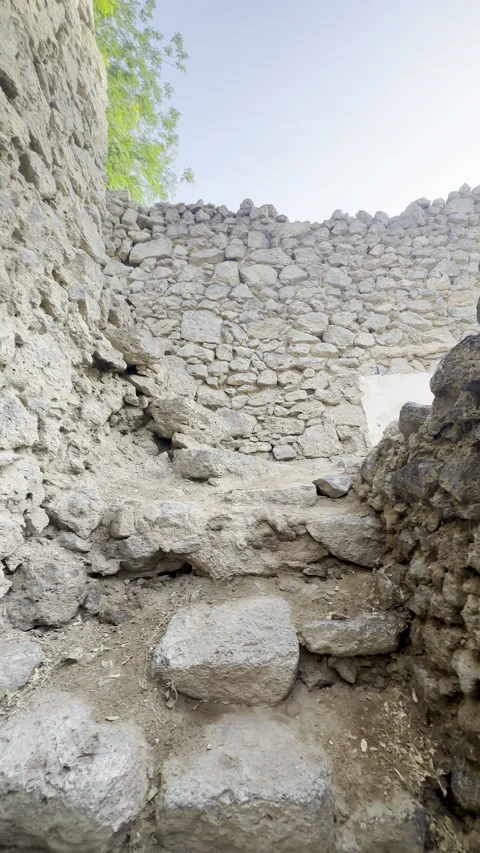 Inside the Historic Stone House of Kulthum ibn al-Hadm Vídeo Stock 329185751