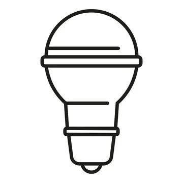 Inside home light icon outline vector. Power bulb Stock Illustration