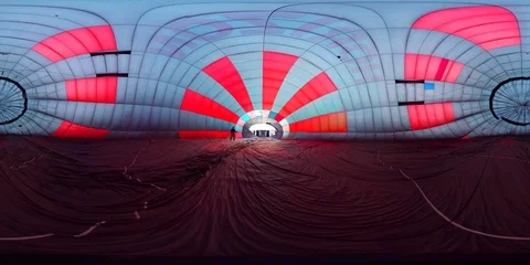 Inside Hot Air Ballon Stock Footage
