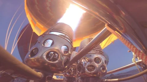 Inside of Hot Air Balloon Stock Footage 104070496