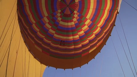 Inside of Hot Air Balloon Stock Footage 104633798
