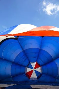 Inside a hot air balloon Foto stock