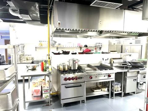 Inside the hotel kitchen Foto stock