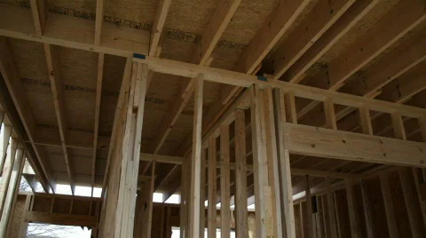 Inside House Being Built 스톡 동영상 670924